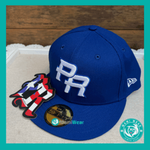 Royal Blue Puerto Rico New Era WBC 59FIFTY Hat + Bonus Sticker