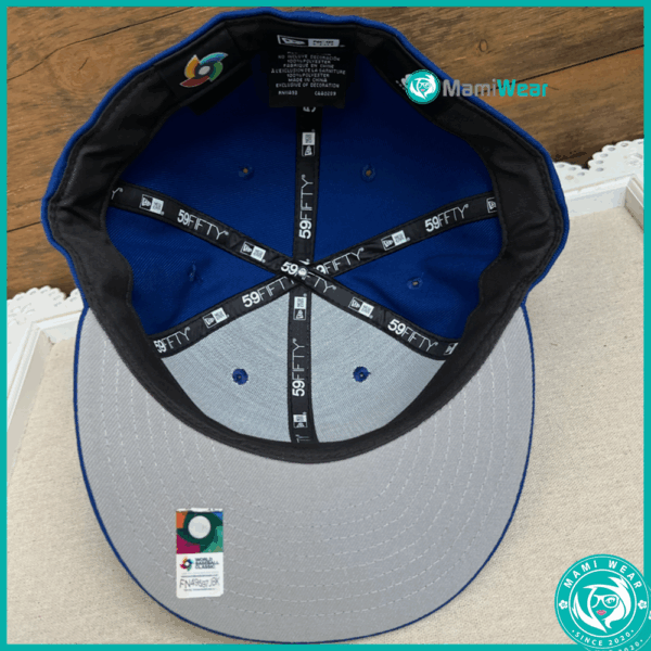 Royal Blue Puerto Rico New Era WBC 59FIFTY Hat + Bonus Sticker - Image 4