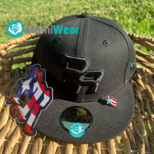 Puerto Rico New Era World Baseball Classic Hat All Black + Sticker & Pin