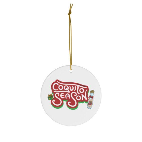 Coquito Season Ceramic Ornament - Image 2