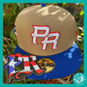 Puerto Rico WBC 59FIFTY Fitted Hat by New Era Khaki + Bonus Sticker