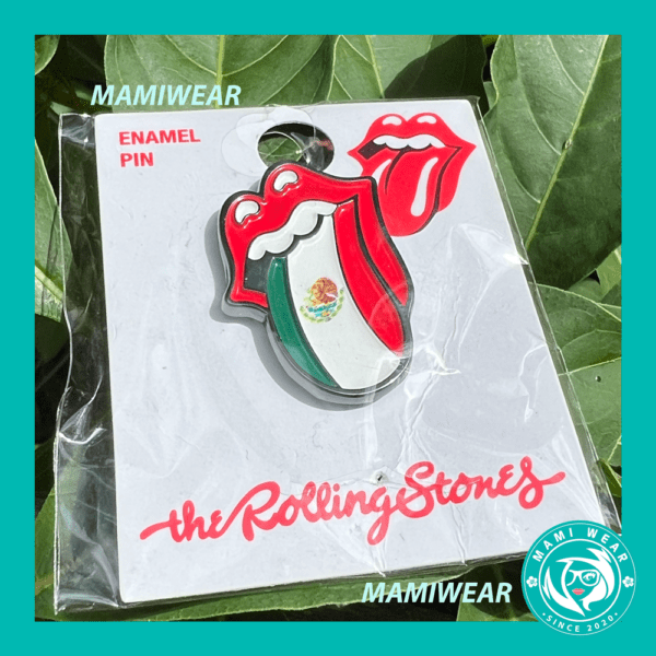 The Rolling Stones Mexico Flag Pin & Mexico Sticker - Image 4