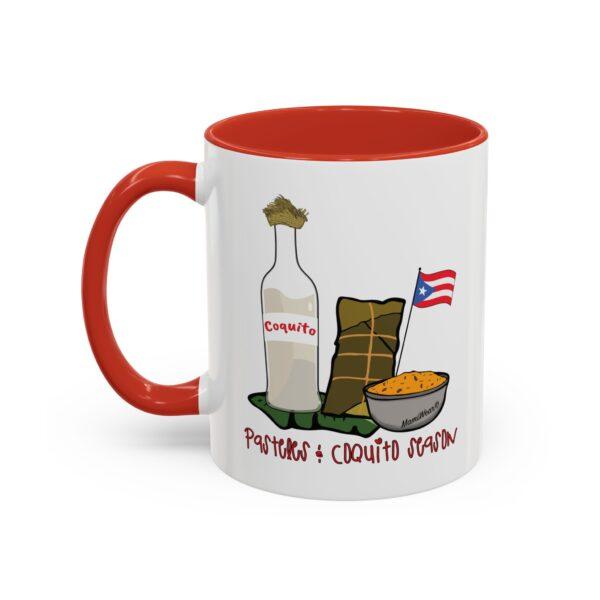 Pasteles & Coquito Season Accent Coffee Mug - Image 3