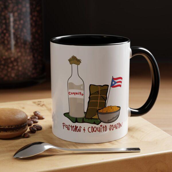 Pasteles & Coquito Season Accent Coffee Mug - Image 6