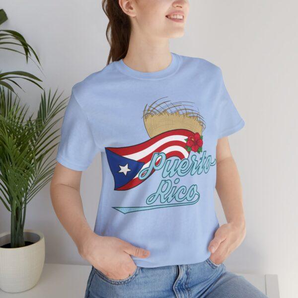 Puerto Rico Pava y Flor de Maga Unisex T-Shirt - Image 3