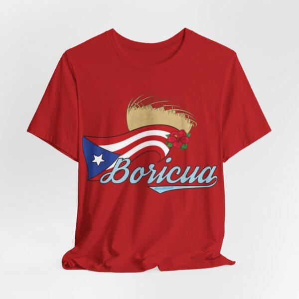 Boricua Pava y Flor de Maga Unisex T-Shirt - Image 17