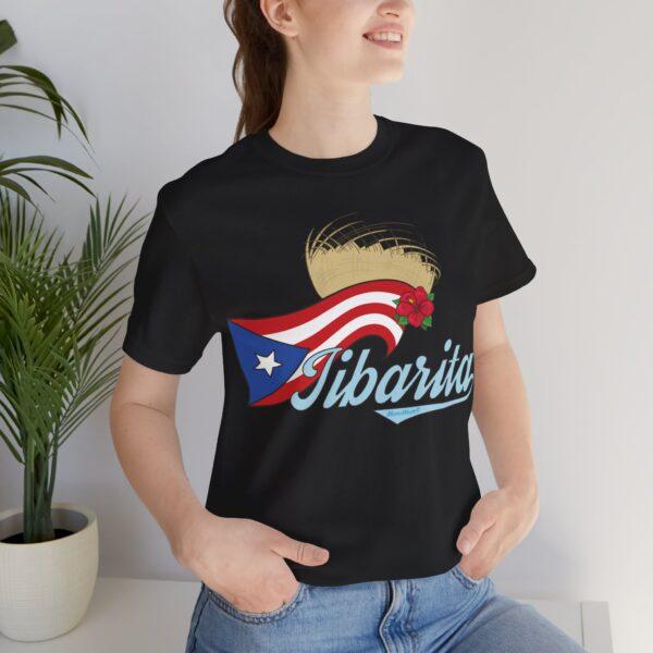 Jibarita Pava y Flor de Maga Unisex T-Shirt - Image 6