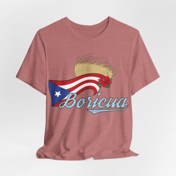 Boricua Pava y Flor de Maga Unisex T-Shirt - Image 24