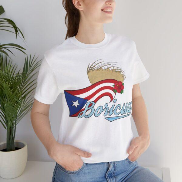 Boricua Pava y Flor de Maga Unisex T-Shirt - Image 19