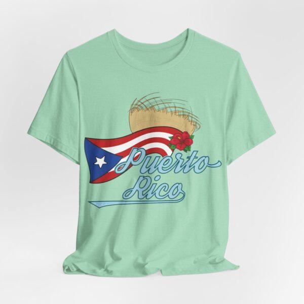 Puerto Rico Pava y Flor de Maga Unisex T-Shirt - Image 10