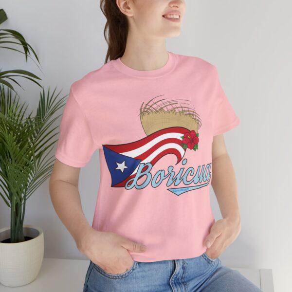 Boricua Pava y Flor de Maga Unisex T-Shirt - Image 25