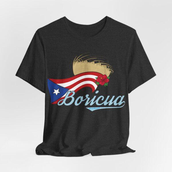 Boricua Pava y Flor de Maga Unisex T-Shirt - Image 7