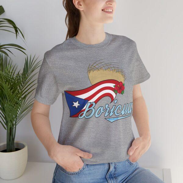 Boricua Pava y Flor de Maga Unisex T-Shirt