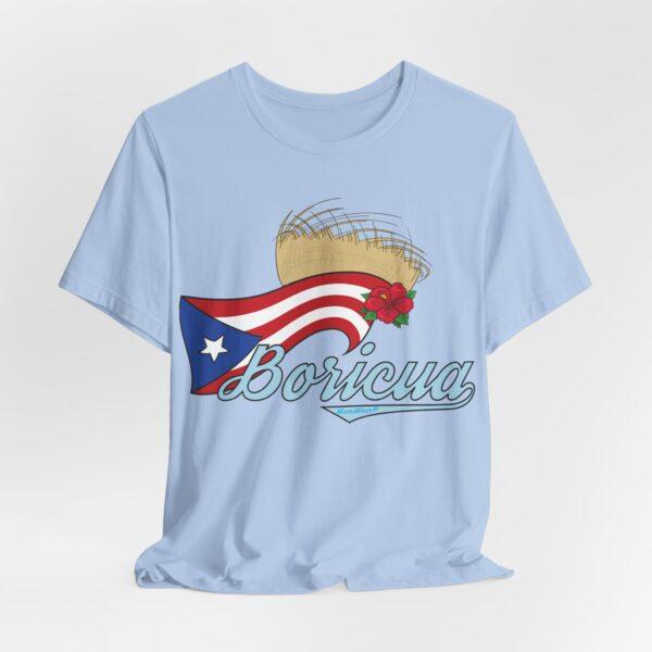 Boricua Pava y Flor de Maga Unisex T-Shirt - Image 4