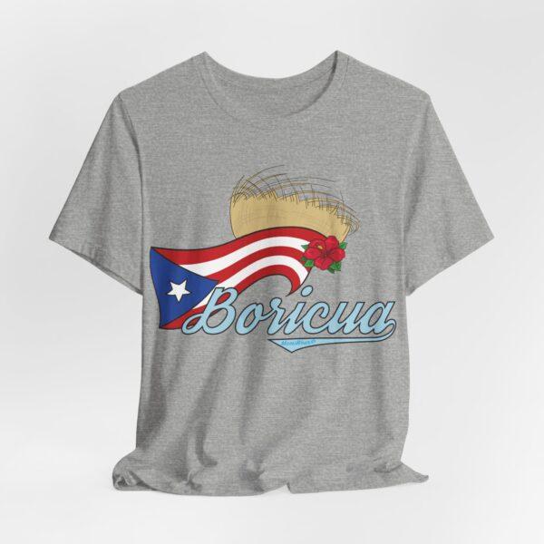 Boricua Pava y Flor de Maga Unisex T-Shirt - Image 2