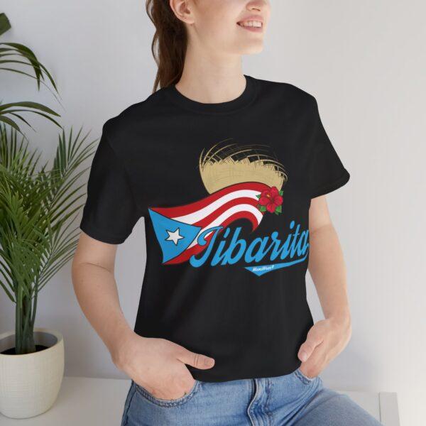 Jibarita Pava y Flor de Maga Unisex T-Shirt - Image 5