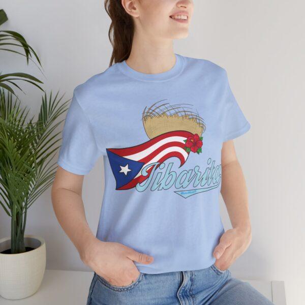 Jibarita Pava y Flor de Maga Unisex T-Shirt - Image 4