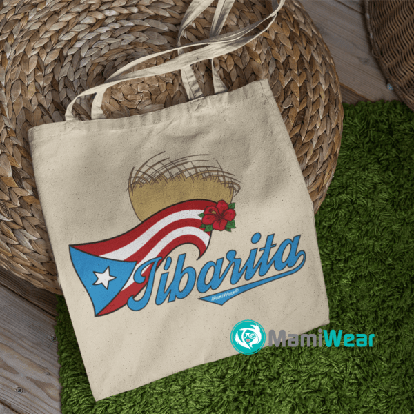 Jibarita Pava y Flor de Maga Tote Bag - Image 2