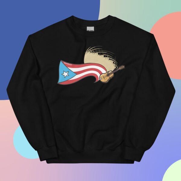 Puerto Rico Flag, Pava y Cuatro Unisex Sweatshirt