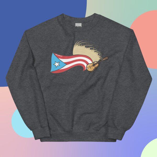 Puerto Rico Flag, Pava y Cuatro Unisex Sweatshirt - Image 9