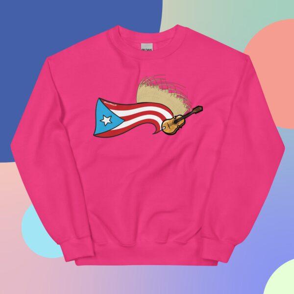 Puerto Rico Flag, Pava y Cuatro Unisex Sweatshirt - Image 13