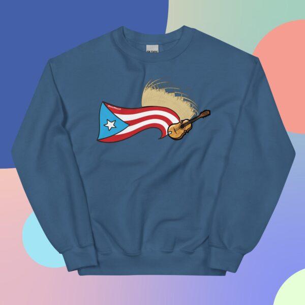 Puerto Rico Flag, Pava y Cuatro Unisex Sweatshirt - Image 5