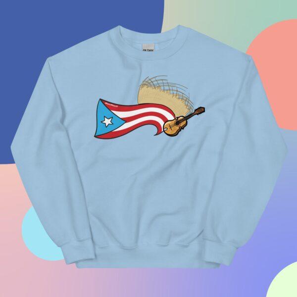 Puerto Rico Flag, Pava y Cuatro Unisex Sweatshirt - Image 2