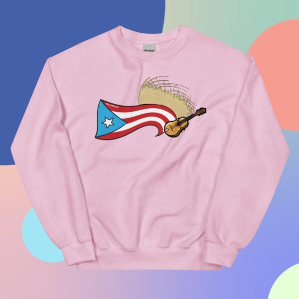 Puerto Rico Flag, Pava y Cuatro Unisex Sweatshirt - Image 8