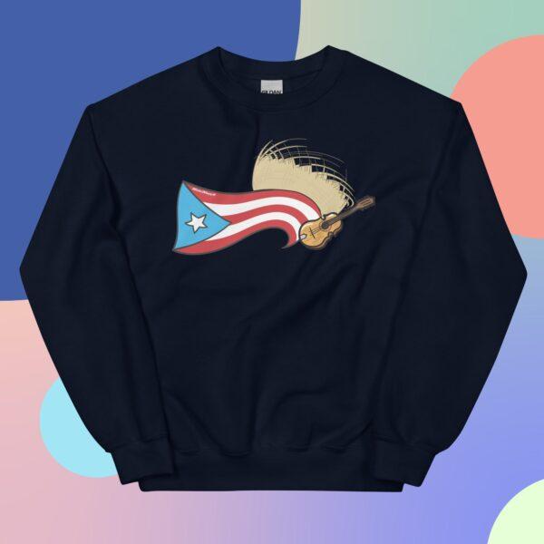 Puerto Rico Flag, Pava y Cuatro Unisex Sweatshirt - Image 6