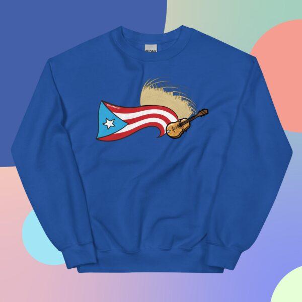 Puerto Rico Flag, Pava y Cuatro Unisex Sweatshirt - Image 11