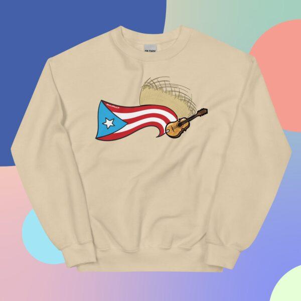 Puerto Rico Flag, Pava y Cuatro Unisex Sweatshirt - Image 12