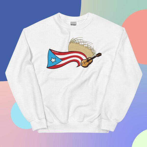 Puerto Rico Flag, Pava y Cuatro Unisex Sweatshirt - Image 4