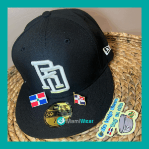 New Era 59FIFTY Dominican Republic Fitted Hat Black (White logo)