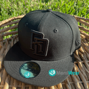 Dominican Republic WBC 59FIFTY Fitted Hat by New Era – All Black RD Logo