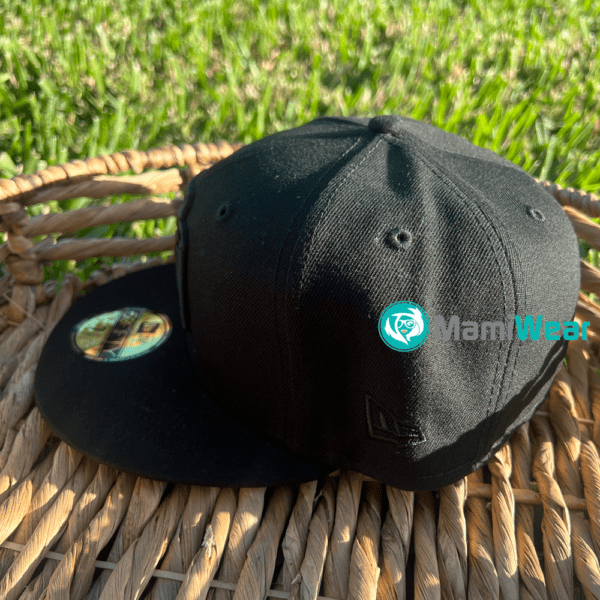 New Era 59FIFTY Dominican Republic Fitted Hat Black (Black logo) - Image 3