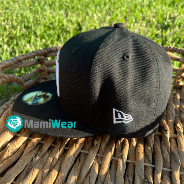 New Era 59FIFTY Dominican Republic Fitted Hat Black (White logo) - Image 3