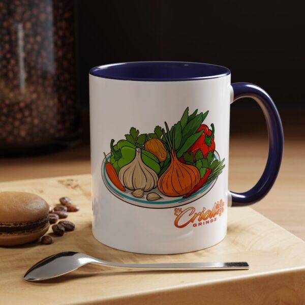 Criollo Grindz© - Sofrito Ingredients Ceramic Mug - Image 3