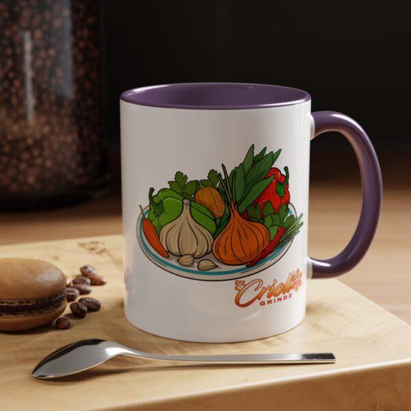 Criollo Grindz© - Sofrito Ingredients Ceramic Mug - Image 7