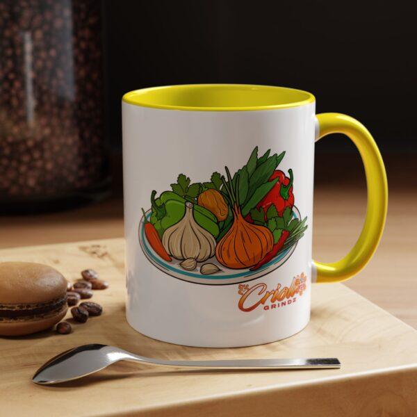 Criollo Grindz© - Sofrito Ingredients Ceramic Mug - Image 8