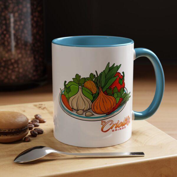 Criollo Grindz© - Sofrito Ingredients Ceramic Mug - Image 5