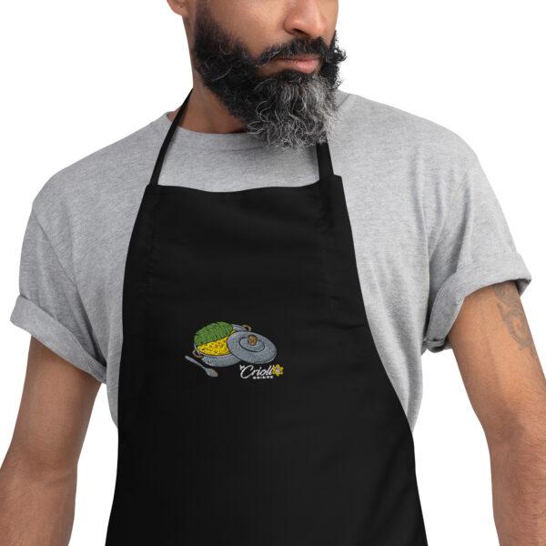 Criollo Grindz© - Arroz con Gandules Embroidered Apron - Image 2