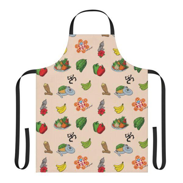 Criollo Grindz© – Criollo Raíces Apron Beige Background