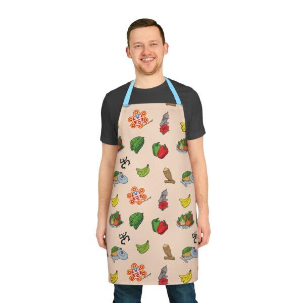 Criollo Grindz© – Criollo Raíces Apron Beige Background - Image 10
