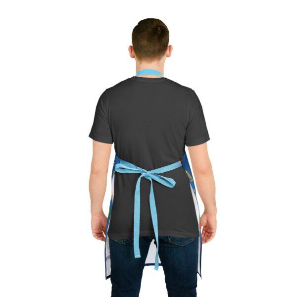 Criollo Grindz© – Criollo Raíces Apron Blue Background - Image 11