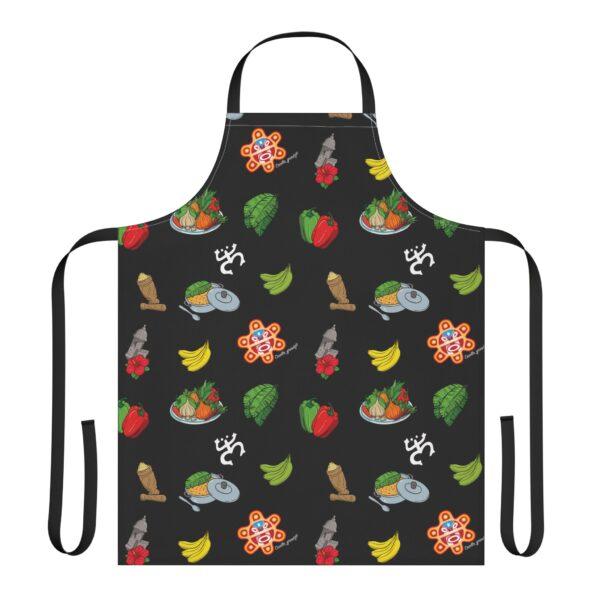 Criollo Grindz© – Criollo Raíces Apron Black Background