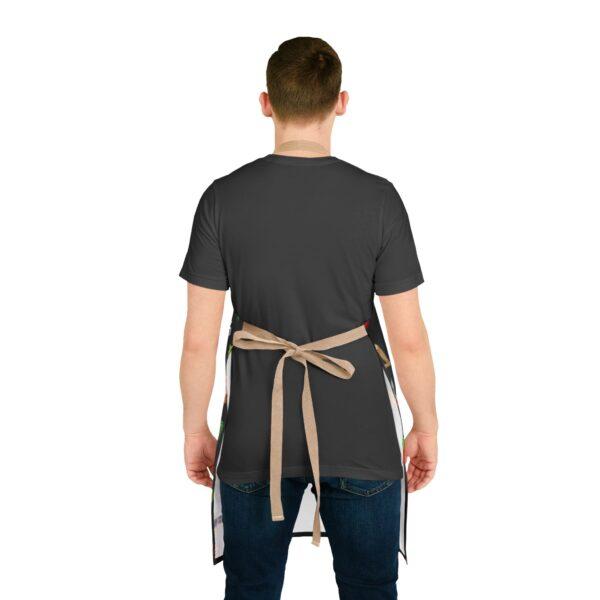 Criollo Grindz© – Criollo Raíces Apron Black Background - Image 4