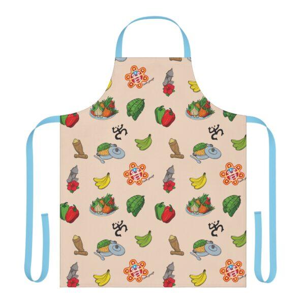Criollo Grindz© – Criollo Raíces Apron Beige Background - Image 9