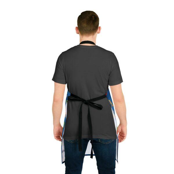 Criollo Grindz© – Criollo Raíces Apron Blue Background - Image 15