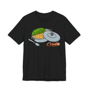 Criollo Grindz© – Arroz con Gandules en Caldero y Hoja de Plátano Unisex T-shirt
