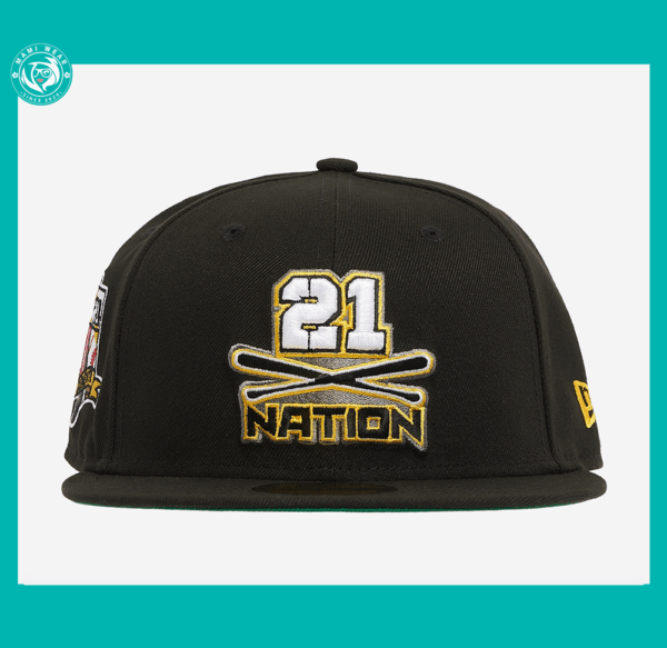 New Era 21 Nation Clemente Fitted Hat + Sticker & Pin - Image 5